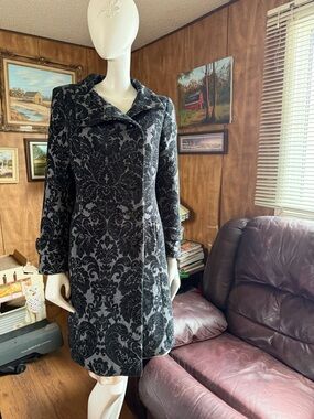 Melanie Lyne Goth Victorian Damask Coat